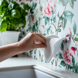 Papel para Cocina Lavable, washable kitchen vinyl backsplash