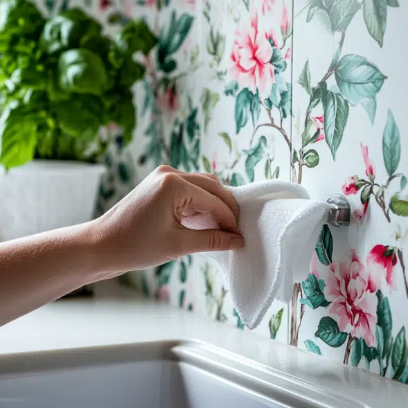 Papel para Cocina Lavable, washable kitchen vinyl backsplash